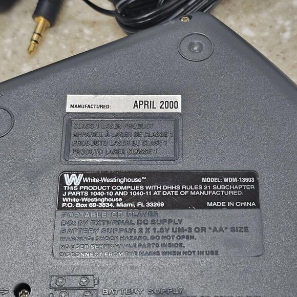 White-Westinghouse CD Player W Car Kit - Picture 9 of 10